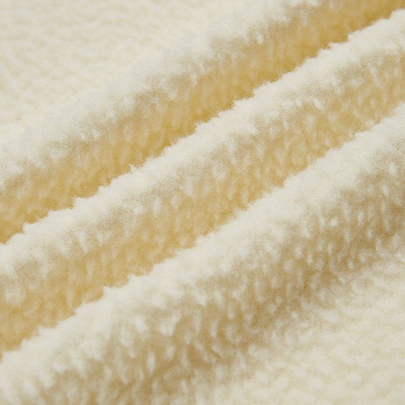 Polar Fleece Suede Foam Bear Round Neck Sweater