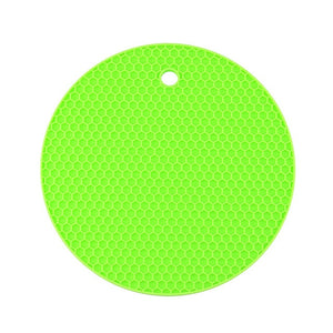 18 cm Round Heat Resistant Silicone Mat Drink Cup Coasters Non-slip Pot Holder Table Placemat Kitchen Accessories Onderzetters