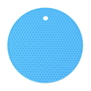 18 cm Round Heat Resistant Silicone Mat Drink Cup Coasters Non-slip Pot Holder Table Placemat Kitchen Accessories Onderzetters