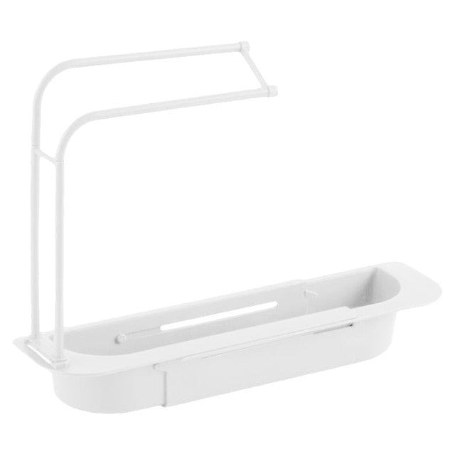 Kitchen Sink Sponge Holder Sink Shelf Soap Drain Rack Storage Basket Bag  Bathroom Organizer Gadget Accessories