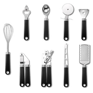 9Pcs Stainless Steel Baking Set Peeler Pizza Cheese Garlic Press Grater Whisk Plastic Handle Kitchen Tool Kitchen Accessories